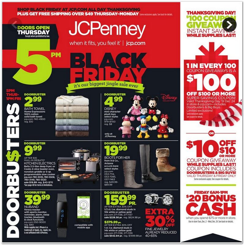JCPenney Black Friday Ad, Sales, and Doorbusters | Brad's Black Friday 2015