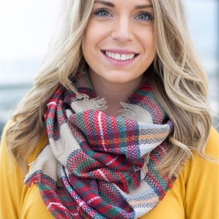 Frayed Infinity Scarves, 8 Colors, $10